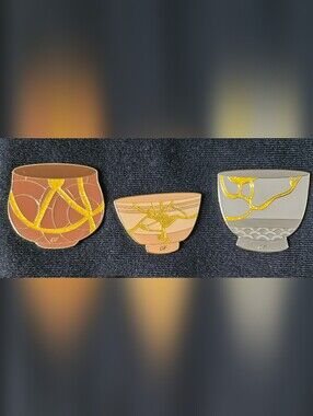 Kintsugi Bowl Enamel Pin Set - Destination Imagination Global Finals